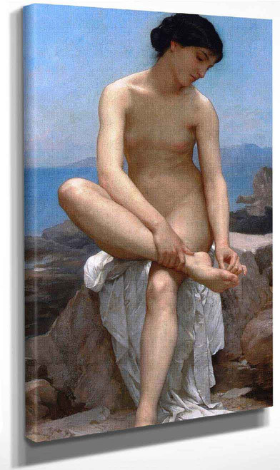 The Bather By William Bouguereau By William Bouguereau