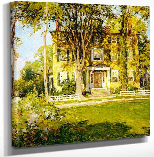 Captain Lord House Kennebunkport Maine By Willard Leroy Metcalf Art Reproduction