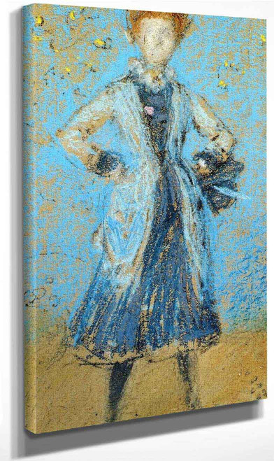 The Blue Girl By James Abbott Mcneill Whistler American 1834 1903