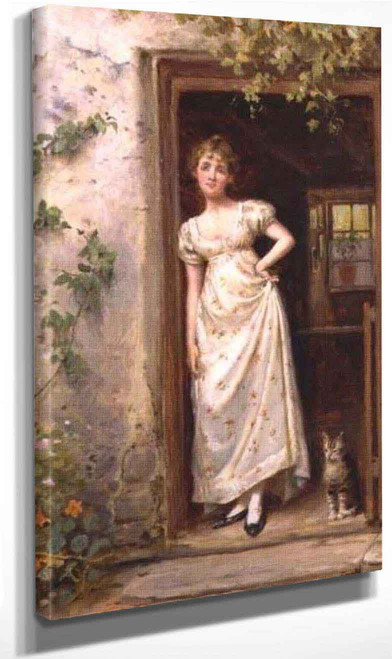 The Cottage Door By George Goodwin Kilburne By George Goodwin Kilburne