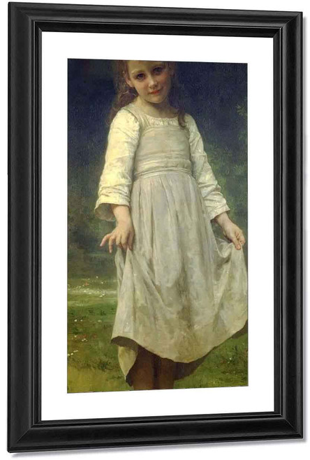 The Curtsey By William Bouguereau By William Bouguereau