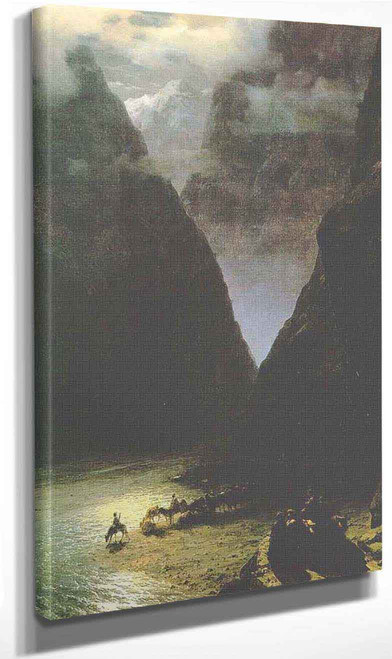 The Daryal Canyon1 By Ivan Constantinovich Aivazovsky By Ivan Constantinovich Aivazovsky