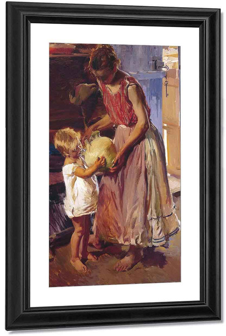 The Drinking Jug By Joaquin Sorolla Y Bastida
