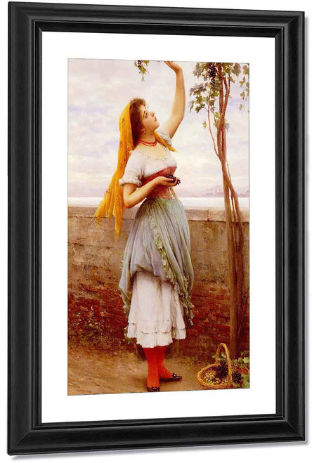 The Grape Picker By Eugene De Blaas By Eugene De Blaas The Grape Picker By Eugene De Blaas By Eugene De Blaas