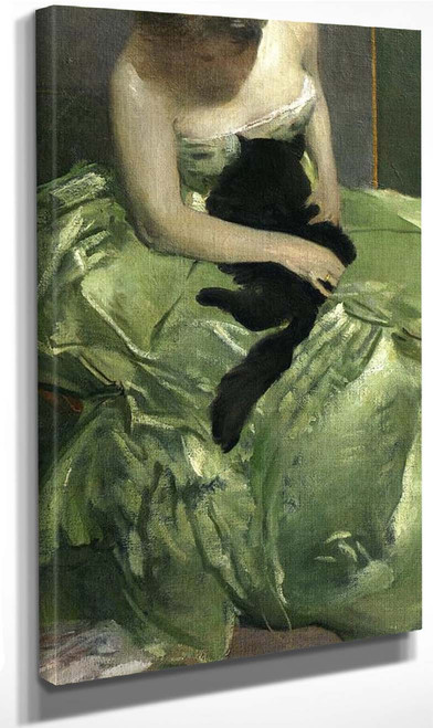 The Green Dress By John White Alexander By John White Alexander