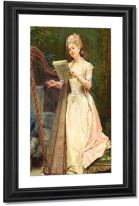 The Harpist By Raimundo De Madrazo Y Garreta