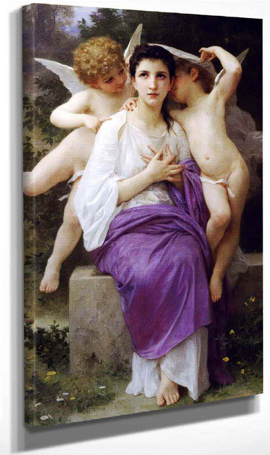 The Heart's Awakening By William Bouguereau By William Bouguereau