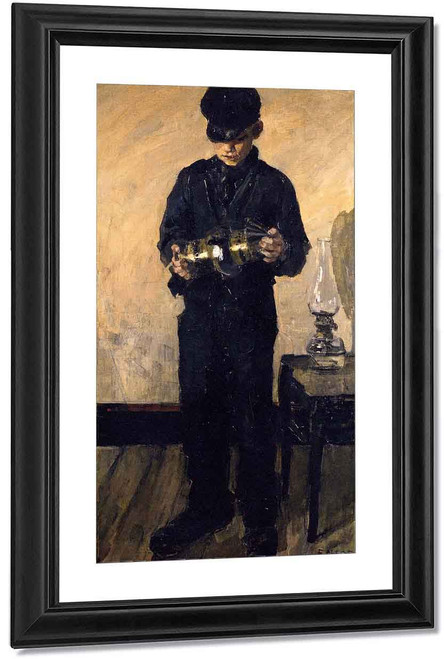 The Lamp Lighter By James Ensor By James Ensor