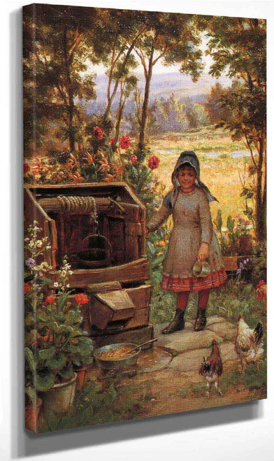 The Little Flower Girl By Edward Lamson Henry By Edward Lamson Henry