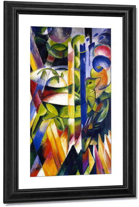 The Little Mountain Goats By Franz Marc By Franz Marc