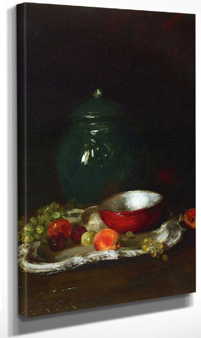 The Little Red Bowl By William Merritt Chase By William Merritt Chase