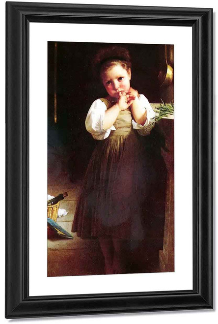The Little Sulk1 By William Bouguereau By William Bouguereau