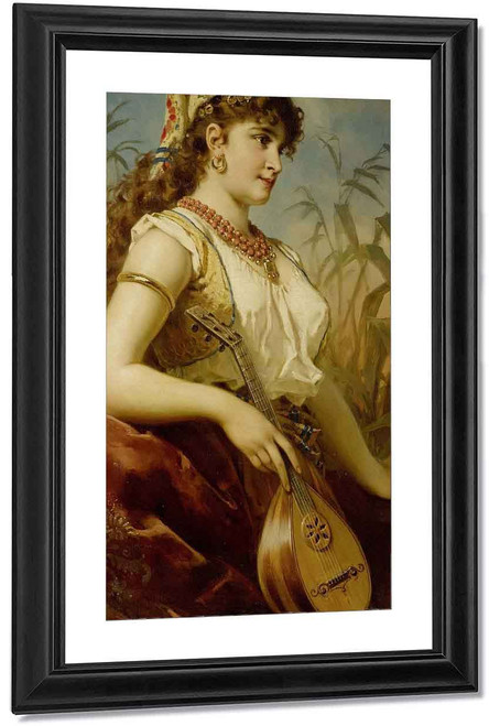 The Mandolin Player By Anton Ebert