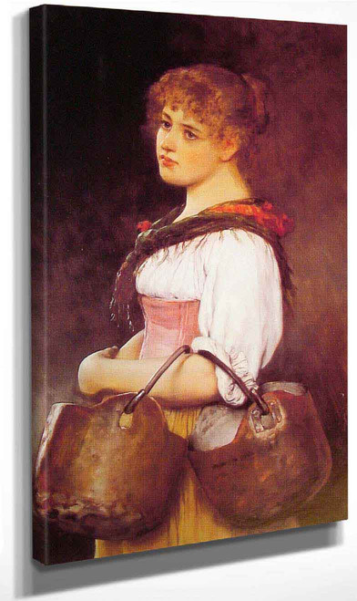 The Milkmaid By Eugene De Blaas By Eugene De Blaas