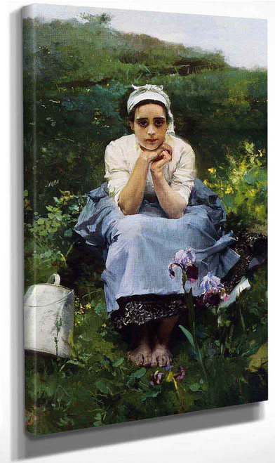 The Milkmaid By Joaquin Sorolla Y Bastida