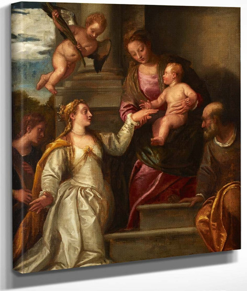 The Mystical Marriage Of St Catherine By Paolo Veronese