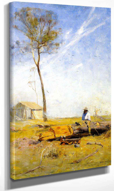 The Selector's Hut By Sir Arthur Streeton