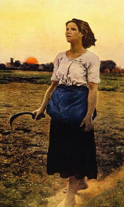 The Song Of The Lark By Jules Adolphe Breton Print or Painting Reproduction