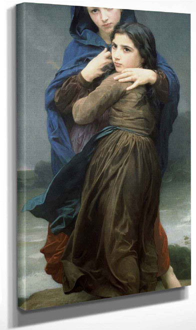 The Storm By William Bouguereau By William Bouguereau