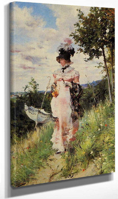 The Summer Stroll By Giovanni Boldini By Giovanni Boldini