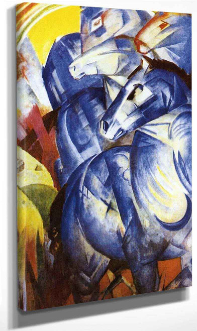 The Tower Of Blue Horses By Franz Marc By Franz Marc