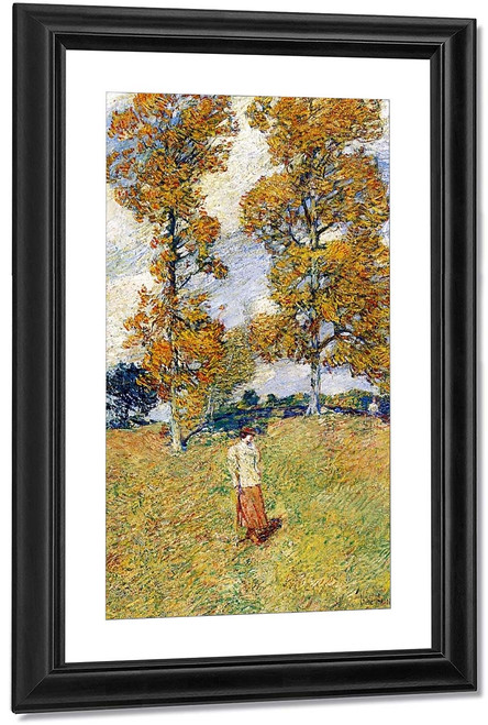 The Two Hickory Trees By Frederick Childe Hassam By Frederick Childe Hassam