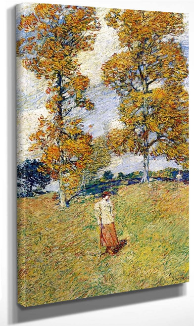 The Two Hickory Trees By Frederick Childe Hassam By Frederick Childe Hassam