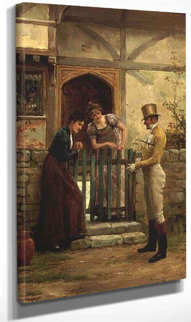 The Visitor By George Goodwin Kilburne By George Goodwin Kilburne