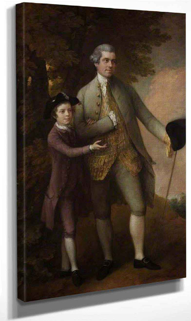 Thomas Rumbold And Son By Thomas Gainsborough By Thomas Gainsborough