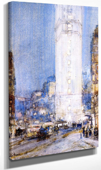 Times Square By Frederick Childe Hassam By Frederick Childe Hassam