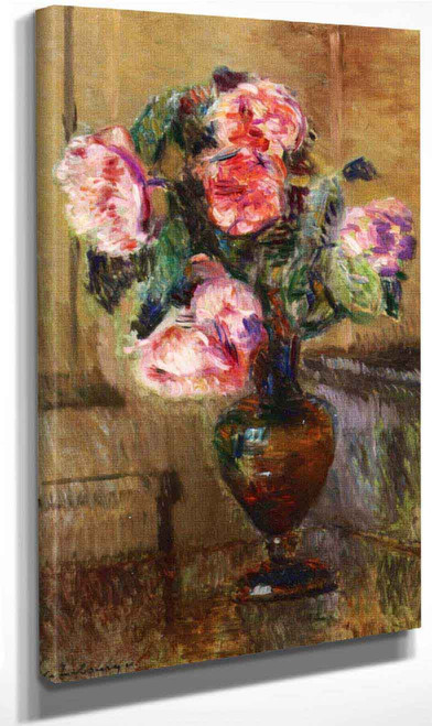 Vae Of Flowers By Albert Lebourg By Albert Lebourg