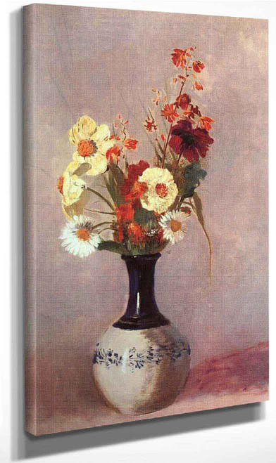Vase Of Flowers5 By Odilon Redon By Odilon Redon