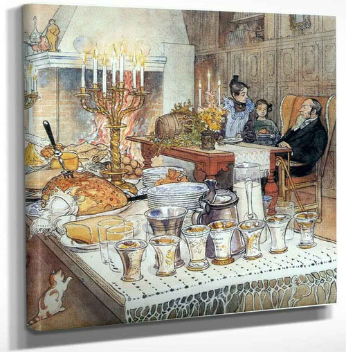 Detail Of Christmas Eve By Carl Larsson Art Reproduction