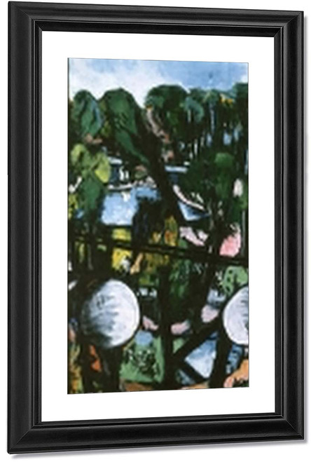 View Of The Tiergarten With White Lamps By Max Beckmann By Max Beckmann View Of The Tiergarten With White Lamps By Max Beckmann By Max Beckmann