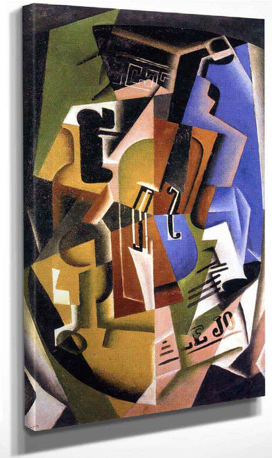 Violin And Newspaper By Juan Gris