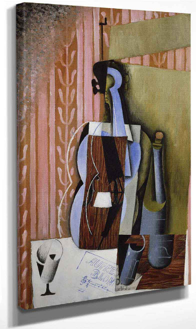 Violin Hanging On A Wall By Juan Gris