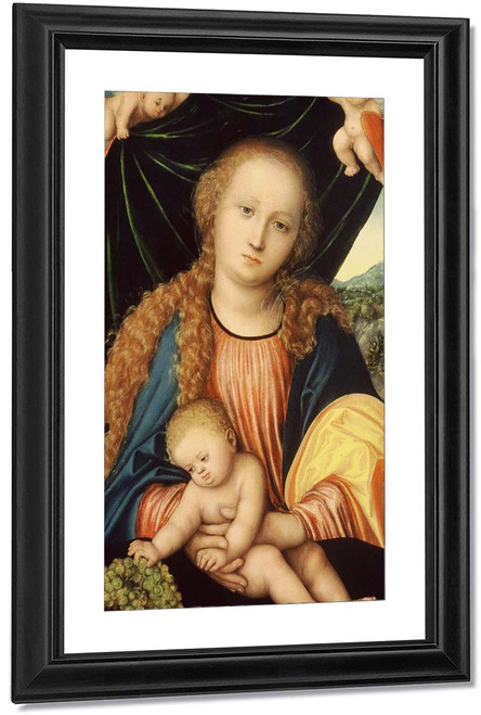 Virgin And Child With Grapes By Lucas Cranach The Elder By Lucas Cranach The Elder