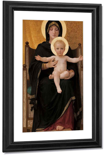 Virgin And Child By William Bouguereau By William Bouguereau