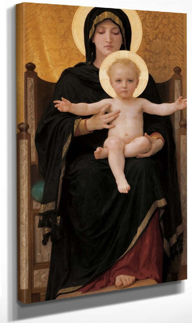 Virgin And Child By William Bouguereau By William Bouguereau