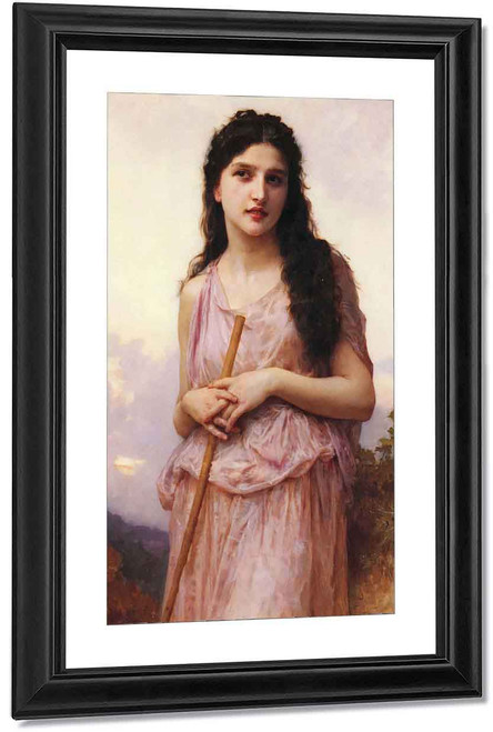 Waiting By William Bouguereau By William Bouguereau