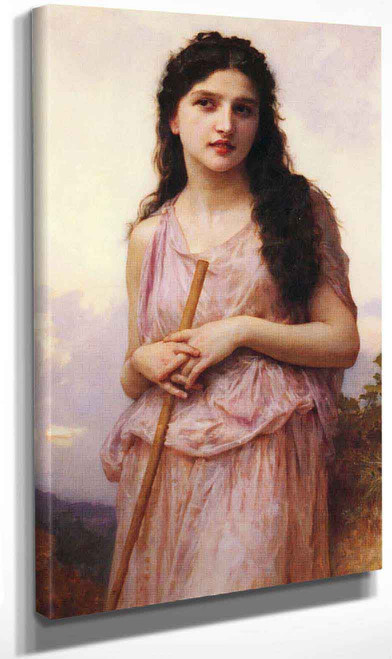Waiting By William Bouguereau By William Bouguereau