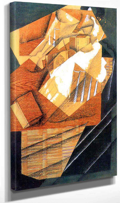 Water Bottle, Glass And Packet Of Tobacco By Juan Gris Art Reproduction