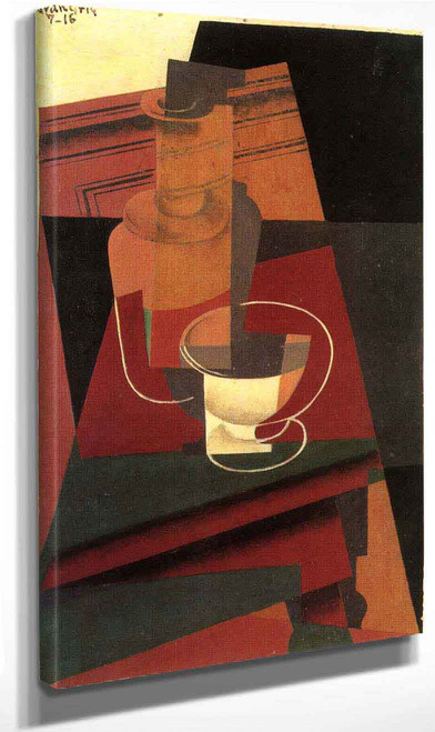 Water Bottle And Bowl1 By Juan Gris