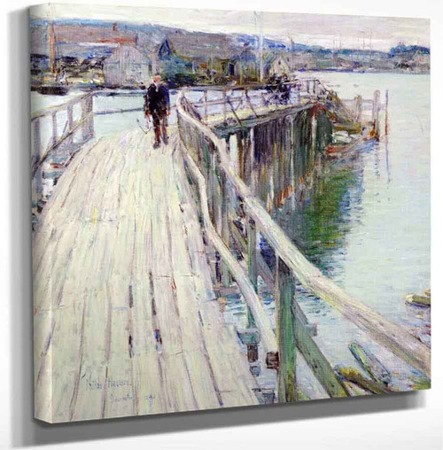 Dock Scene Gloucester 1 By Frederick Childe Hassam Art Reproduction