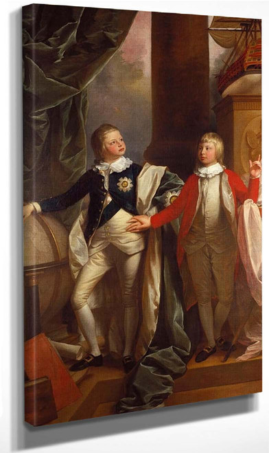 William Iv, When Prince William, And Edward, Duke Of Kent, When Prince Edward By Benjamin West American1738 1820 Art Reproduction