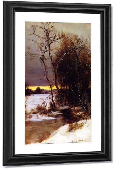 Winter Sunset By Bruce Crane