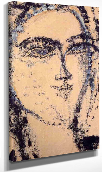 Woman's Head1 By Amedeo Modigliani By Amedeo Modigliani