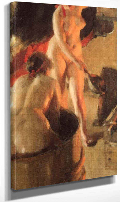 Women Bathing In The Sauna By Anders Zorn