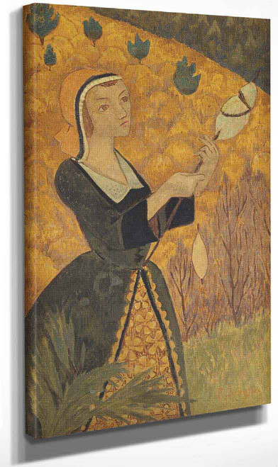 Young Girl With Oak Leaves By Paul Serusier