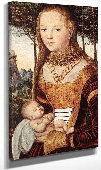 Young Mother With Child By Lucas Cranach The Elder By Lucas Cranach The Elder